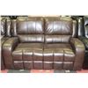 Image 3 : NEW DARK BROWN LEATHERETTE RECLINING SOFA AND