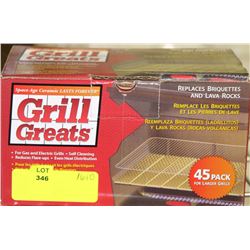GRILL GRATE CERAMIC BRIQUETTES FOR BBQ