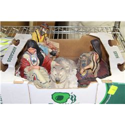 BOX OF ESTATE ORNAMENTS