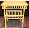 Image 1 : WICKER MAGAZINE TABLE/RACK 14"X22"X23"H