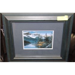FRED BUCHWITZ "ROCKY MOUNTAIN HIDEAWAY" FRAMED