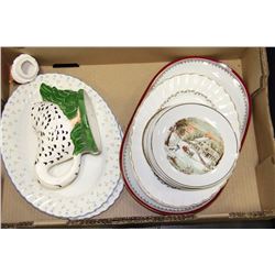 BOX OF ENGLISH/BAVARIAN CURRIER AND IVES