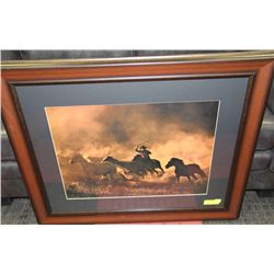 PROFESSIONALLY WOOD FRAMED & MATTED