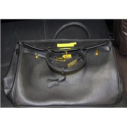 GENUINE HERMES BLACK LEATHER FASHION PURSE