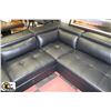 Image 3 : NEW BLACK LEATHERETTE LIFT BACK SECTIONAL