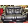 Image 1 : NEW BLACK PERFORATED LEATHERETTE RECLINING