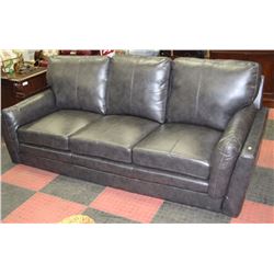 GREY LEATHERETTE SOFA NO LEGS