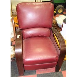 RED LEATHER RECLINER