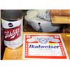 Image 1 : VINTAGE METAL BUDWEISER AND SCHLITZ COLLECTIBLE