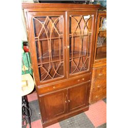 VINTAGE CORNER CABINET 32"X21"X64"
