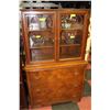 Image 1 : ONE PIECE WALNUT CHINA/ HUTCH 18"X38"X62"H