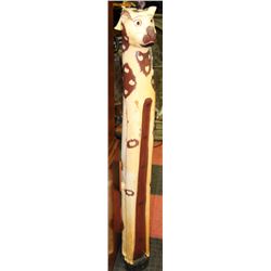 WOODEN CAT ORNAMENT 59"HIGH