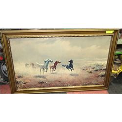 1960 WILD HORSE PICTURE 30"X46"