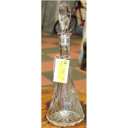 PINWHEEL GLASS DECANTER