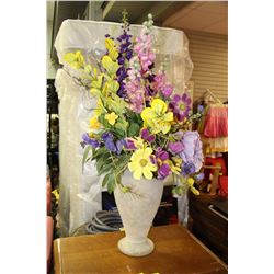 LARGE ARTIFICIAL FLOWER ARRANGEMENT IN PORCELAIN