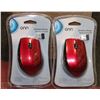 Image 1 : CASE OF 2 RED WIRELESS MICE