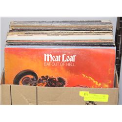 BOX W/29 LP RECORDS INCL. MEAT LOAF,