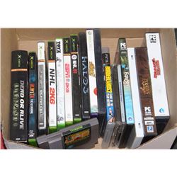 VIDEO GAME LOT; NINTENDO,XBOX,XBOX360,PS2,PS3,PC