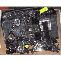 LADIES RHINESTONE  PURSE AND NOCONA RHINESTONE