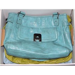 FLAT OF ASSORTED NEW AND USED LADIES PURSES