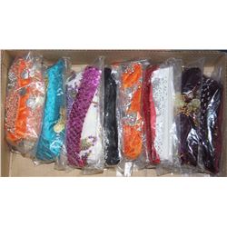 FLAT OF BELLY DANCING HIP SCARFS,ASSORTED COLORS