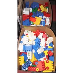 LARGE BOX FULL OF MEGA BLOCKS X2