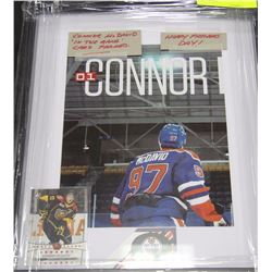 CONNOR MCDAVID "IN THE GAME" CARD FRAMED