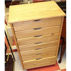 PINE 8 DRAWER ORGANIZER CABINET 13"X24"X34"H