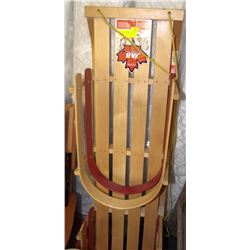 NEW TWO PERSON JAB WOODEN SLED