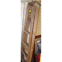 SIX FOOT WOODEN STEP LADDER