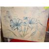 Image 1 : OIL ON CANVAS FLORAL PAINTING BY DOLEGA