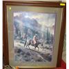 Image 1 : JACK TERRY MATTED OIL ON CANVAS  FRAMED PICTURE
