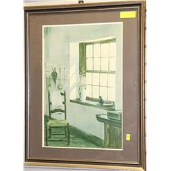 MILDRED SANDS KRATZ FRAMED ARTWORK 22"X28"