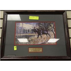 ANDREW KISS 13.5 X 17.5 "LOOKING FOR FIGHT"