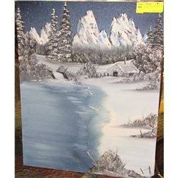 ORIGINAL OIL ON CANVAS PAINTING B.ROBINSON