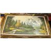 Image 1 : LARGE ESTATE PICTURE SIGNED BY ARTIST 56"LX30"W