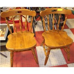 2 MAPLE CHAIRS