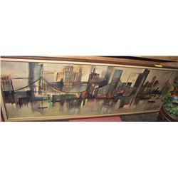 VINTAGE METROPOLITAN SKYLINE PICTURE