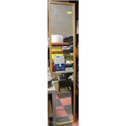 TALL HALLWAY MIRROR WITH WOODEN FRAME