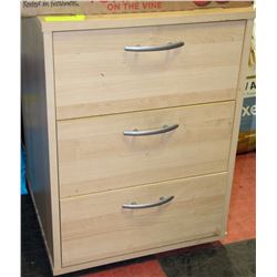 3 DRAWER NIGHTSTAND 16"X16"X22"H