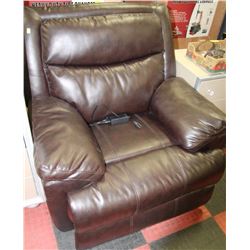 NEW DARK BROWN LEATHERETTE RECLINING SOFA