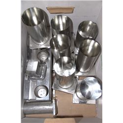 BOX OF CANDLEMAKING MOULDS