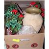Image 1 : BOX OF VASES VARIOUS STLYES AND SIZES SOME WITH