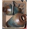 Image 1 : 2 DECORATIVE VASES WITH BASKET