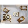 Image 1 : COLLECTION OF 5 BRASS MINI CLOCKS QUARTZ