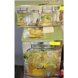 NEW DEL SOL 4PC MUG SET AND ORIGINAL MASON