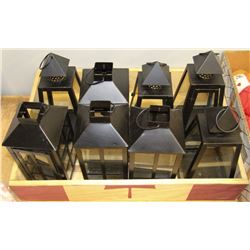 CRATE OF PATIO TEA LIGHT HOLDERS