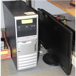 COMPUTER HP DESKTOP PC WITH KEYBOARD MOUSE &