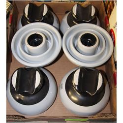 LOT OF 6 INSULATORS LAPP GAMMA  ANSI 55-5