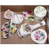 Image 1 : BOX OF CHINA WITH FLOWERS/VASES INCL HAMMERSLEY